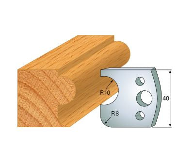 SP-Profilmesser 40 mm Nr.4 Paar