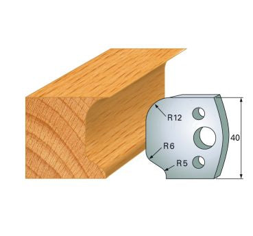 SP-Profilmesser 40 mm Nr.48 Paar