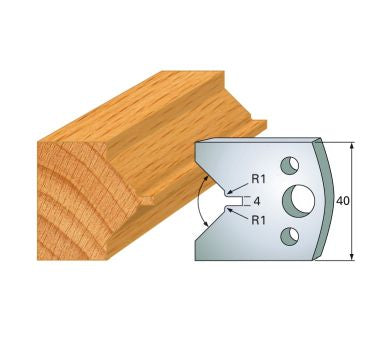 SP-Profilmesser 40 mm Nr.72 Paar