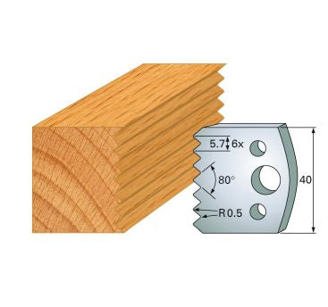 SP-Profilmesser 40 mm Nr.77 Paar