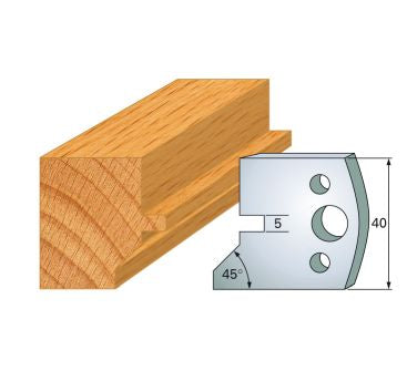 SP-Profilmesser 40 mm Nr.83 Paar