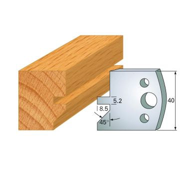 SP-Profilmesser 40 mm Nr.84 Paar