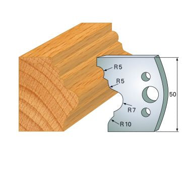 SP-Profilmesser 50 mm Nr.8 Paar