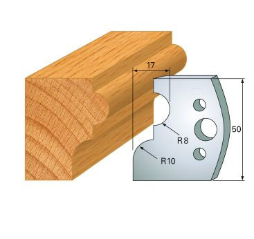 SP-Profilmesser 50 mm Nr.51 Paar