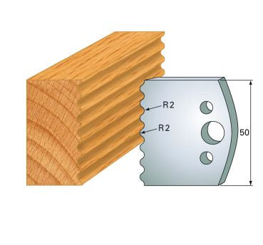 SP-Profilmesser 50 mm Nr.52 Paar