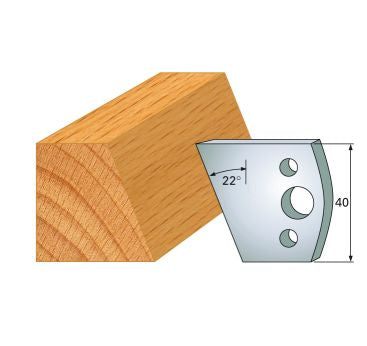 HS-Profilmesser 40 mm Nr.1 Paar