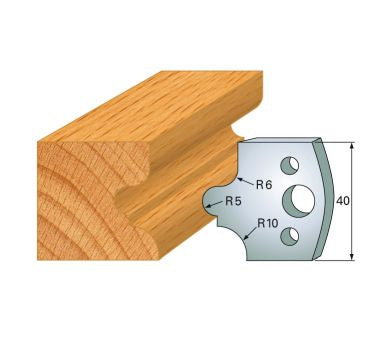HS-Profilmesser 40 mm Nr.12 Paar