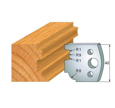 HS-Profilmesser 40 mm Nr.26 Paar