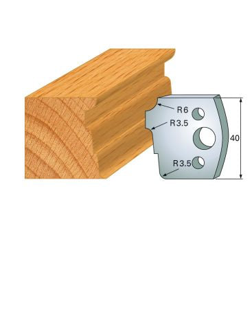 HS-Profilmesser 40 mm Nr.39 Paar