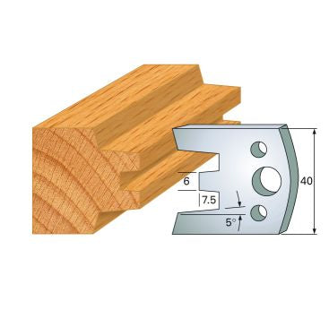 HS-Profilmesser 40 mm Nr.113 Paar