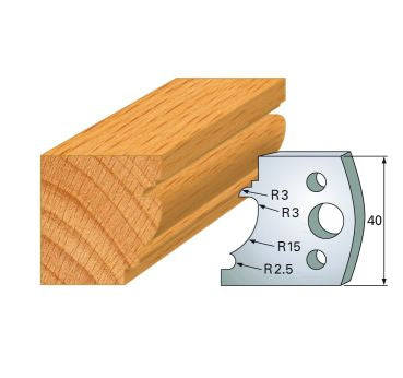 HS-Profilmesser 40 mm Nr.121 Paar