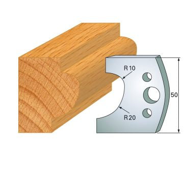 HS-Profilmesser 50 mm Nr.4 Paar