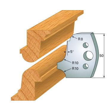 HS-Profilmesser 50 mm Nr.57 Paar