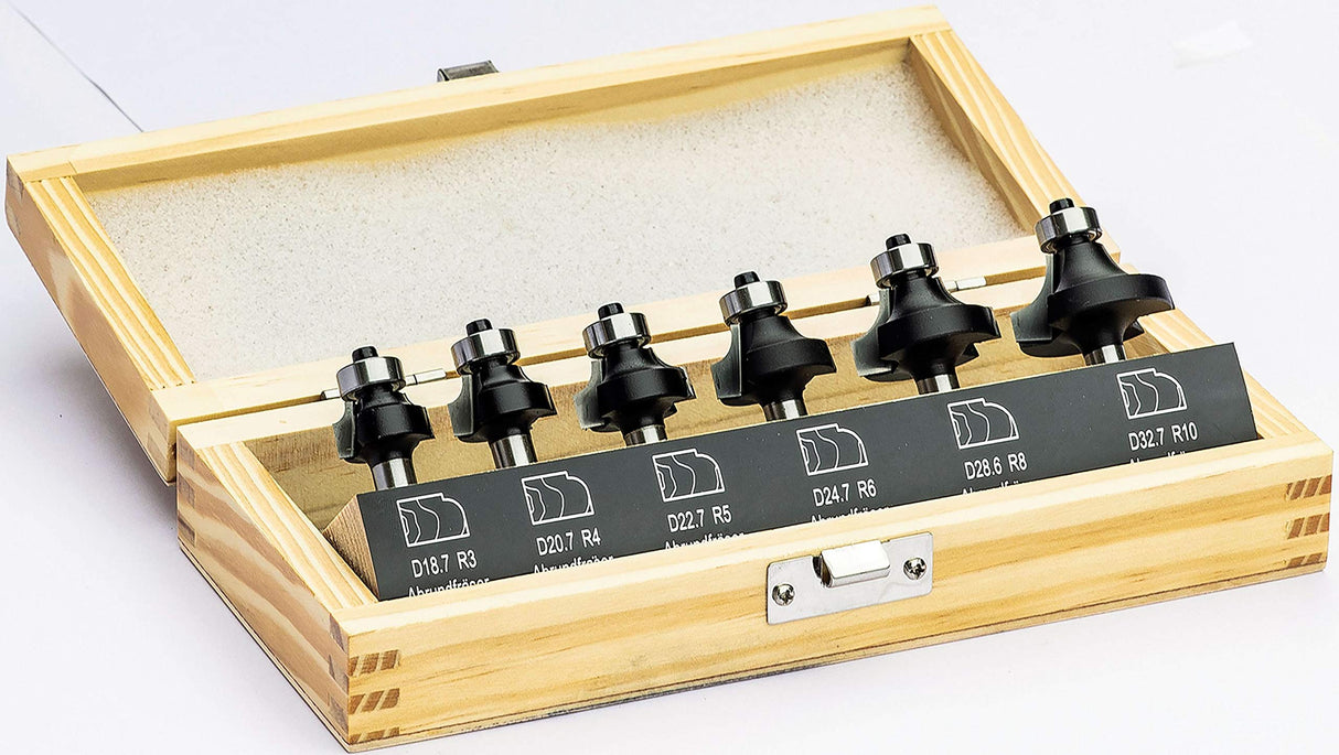 Stehle HW Abrundfräser-Satz R3-R10 6tlg.