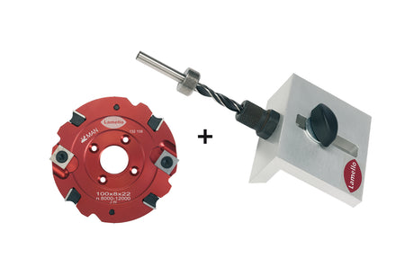 Clamex S-18 Set, inkl. Bohrlehre, Wendeschneidenfräser