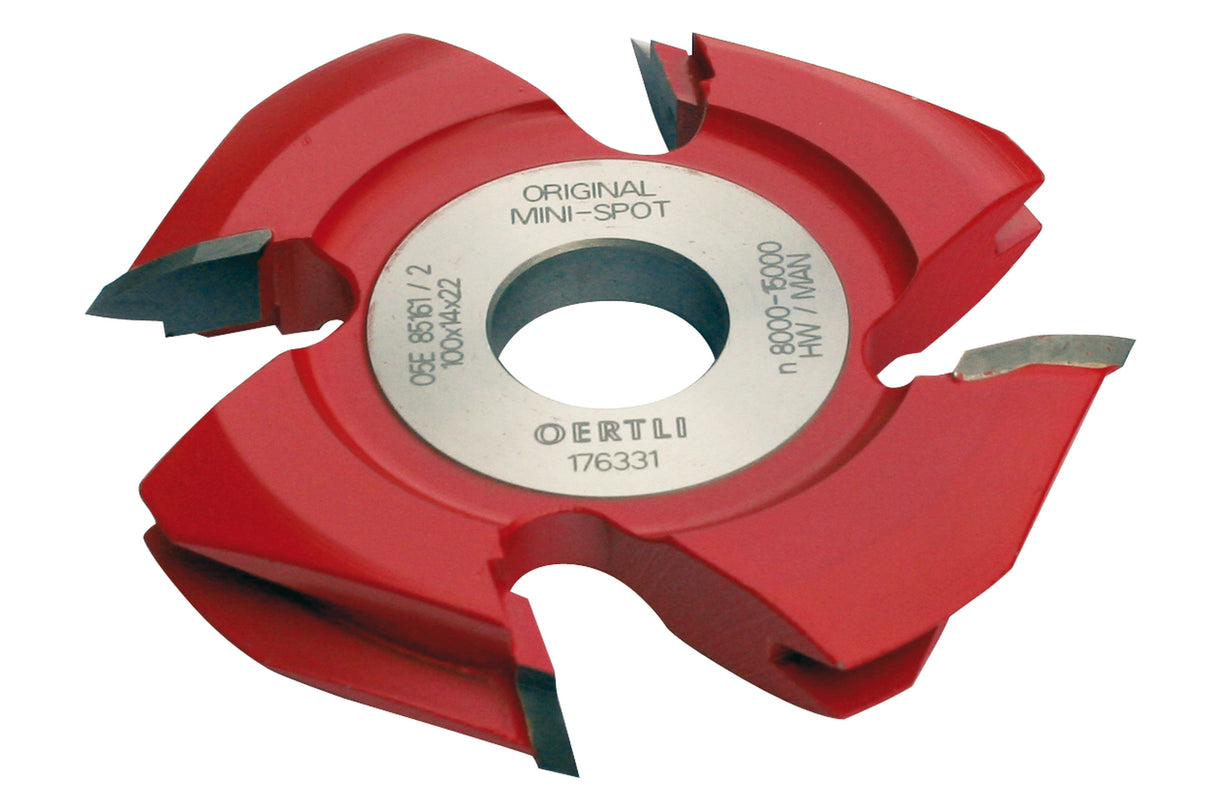 Minispot-Fräser für Grösse 22, HW, Ø100x14xØ22 mm, Z4