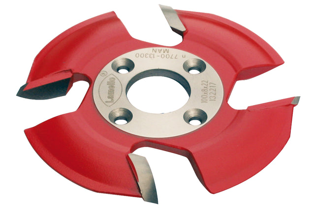 Minispot-Fräser für Grösse 2, HW, Ø100x8xØ22 mm, NL 4, Z4, für Nutfräsmaschine