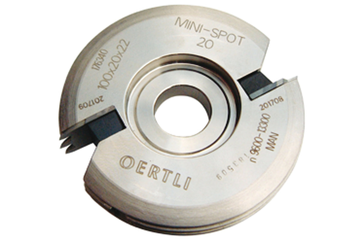 Minispot-Profilschneidenfräser, Grösse 20, HW, Ø100x20xØ22 mm, Z2