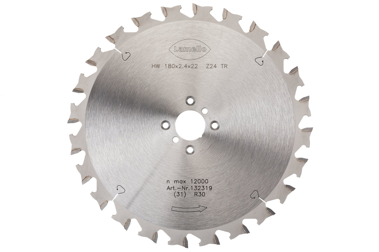 Tanga Delta,1811,Swiss Sägeblatt, HW, Ø180x2.4xØ22 mm, Z24, NL 6