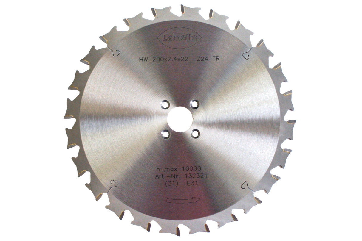 Tanga Delta Sägeblatt, HW, FWF, Ø200x2.4xØ22 mm, Z24, NL 4