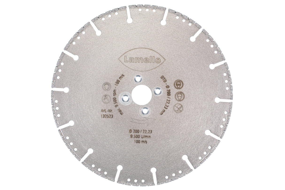 Tanga Delta Trennscheibe, DP, segmentiert, Ø200x1.8xØ22 mm, NL 4