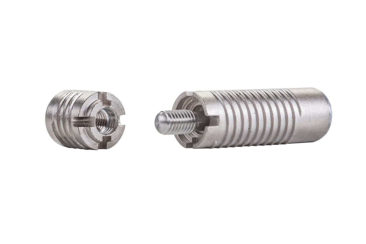 Invis Mx2 Verbinder Set, 20 Paar inkl. Eindrehmutter 14 mm