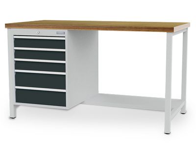 Kastenwerkbank, Breite 1500 mm, Tiefe 750 mm