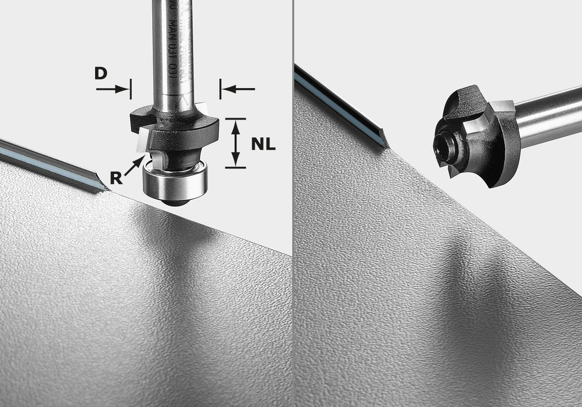 Abrundfräser HW S8 HW R2 D20-KL OFK