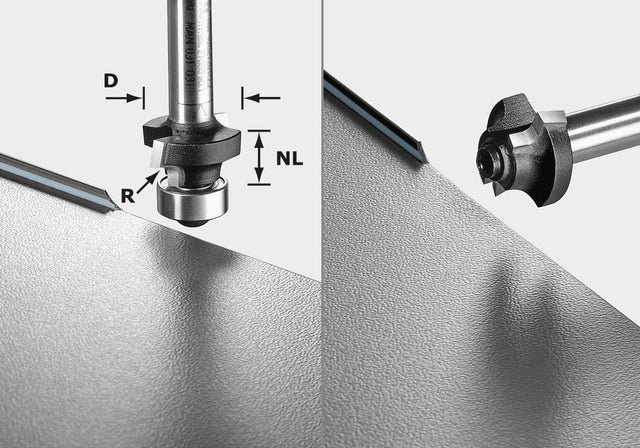 Abrundfräser HW S8 HW R2 D20-KL OFK