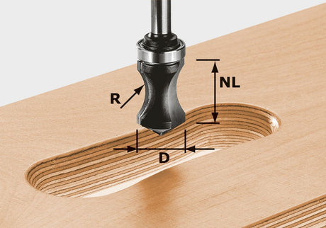 Griffmuld.fräs. HW R16/NL32 KL