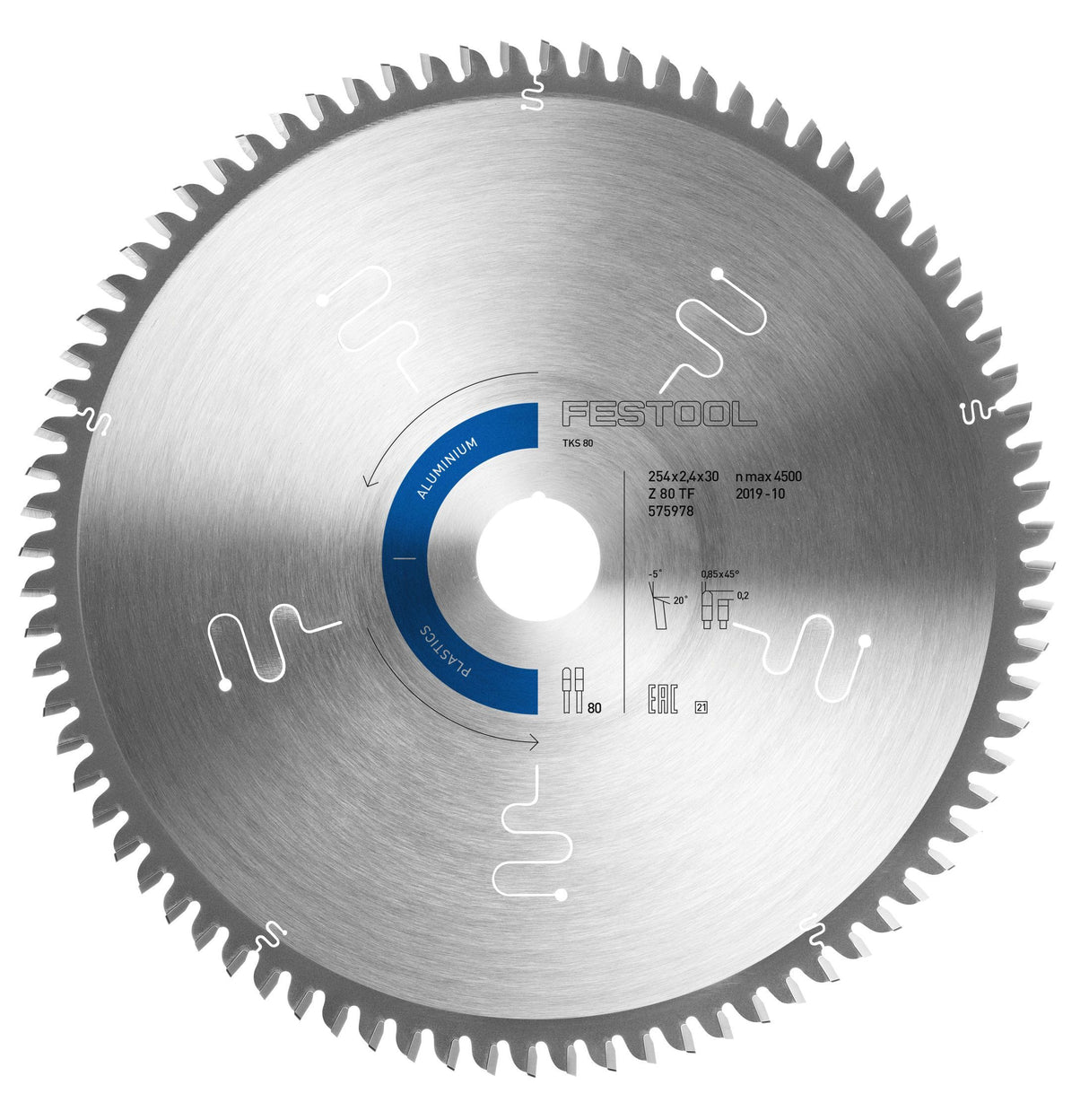 Kreissägeblatt HW 254x2,4x30 TF80 A
