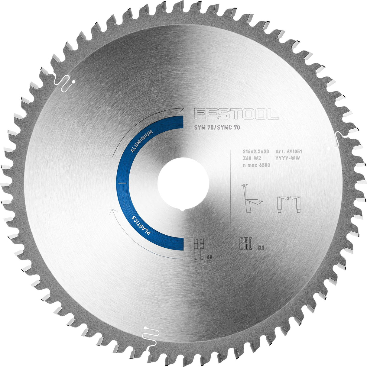 KREISSÄGEBLATT HW 216X2,3X30 W60
