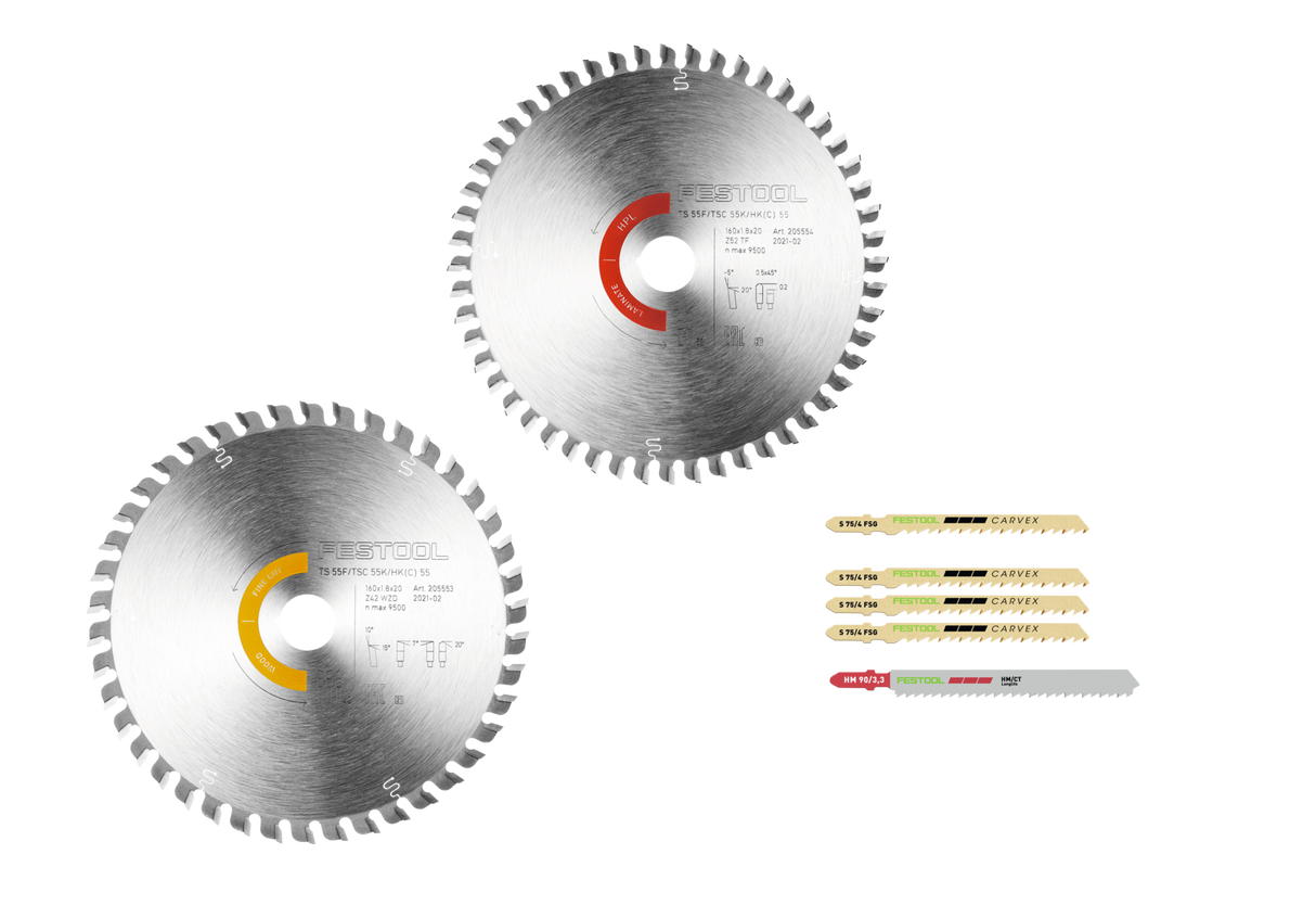 Kreissägebl-Set KSB-SORT/2 W/L 160x1,8
