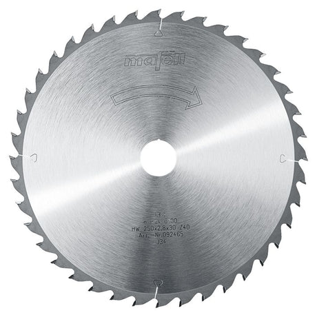 Sägeblatt-HM, 250 x 1,8/2,8 x 30 mm, Z 40, WZ, für universellen Einsatz