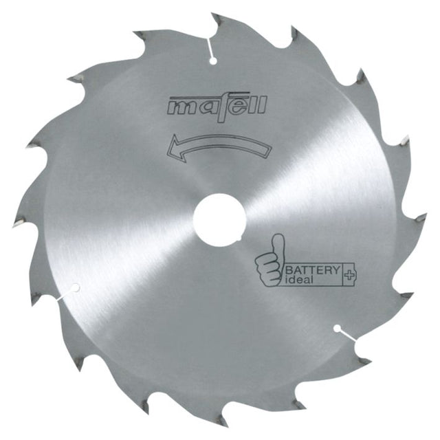 Sägeblatt-HM, 185 x 1,2/1,8 x 20 mm, Z?16, WZ, Battery ideal, für Längsschnitte in Holz