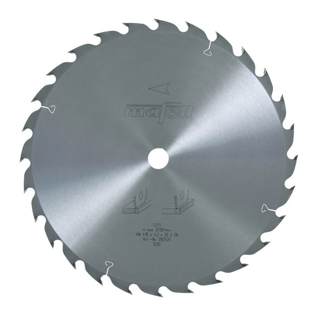 Sägeblatt-HM, 410 x 2,5/4,2 x 30 mm, Z 28, WZ, für universellen Einsatz in Holz (MKS 165 Ec)