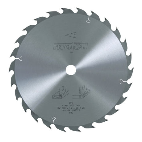 Sägeblatt-HM, 370 x 2,5/4,2 x 30 mm, Z 26, WZ, für universellen Einsatz in Holz (MKS 145 Ec)
