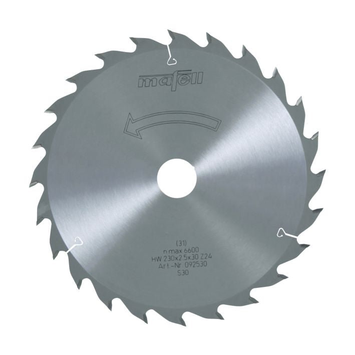 Sägeblatt-HM, 230 x 1,8/2,5 x 30 mm, Z 24, WZ, für universellen Einsatz in Holz (KSP 85 Fc)
