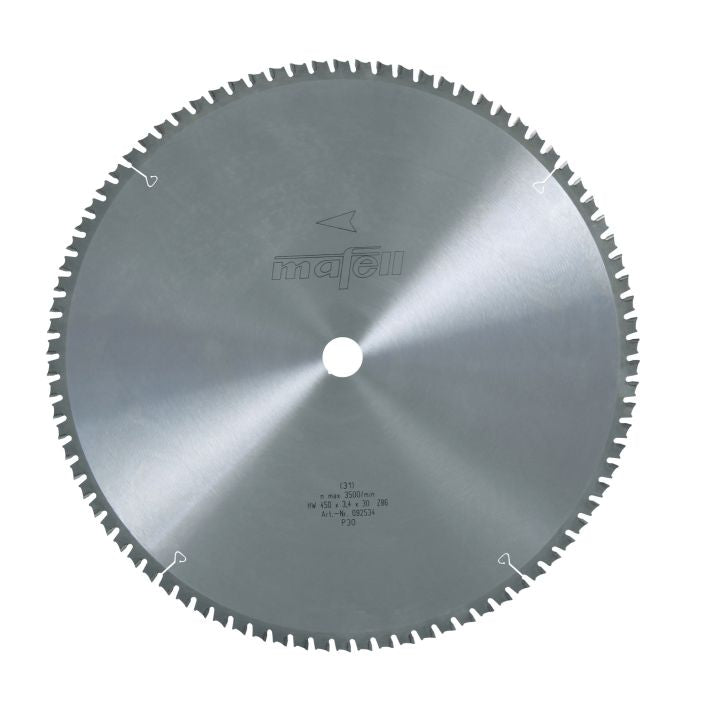 Sägeblatt-HM Sandwich, 450 x 3,0/3,4 x 30 mm, Z 86, FZFA/FZFA, für Sandwichplatten mit Metalleinlage oder Metalldeckschichten