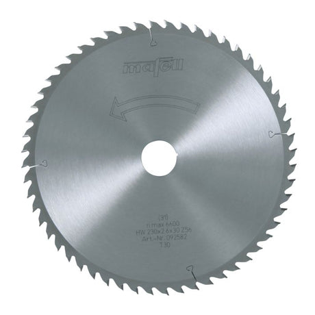 Sägeblatt-HM, 230 x 2,6 x 30 mm, Z 56, WZ, für Weichfaserplatten und Querschnitte (KSP 85 Fc)