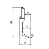 Manuelle Handschwenkbiegemaschine Metallkraft HSBM