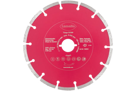 Tanga DX200 Trennscheibe, DP, segmentiert, Ø200x2.4xØ29 mm, mit Schnellspann-Aufnahme