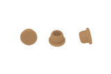 Clamex Abdeckkappe, 500 Stück RAL 1011 braunbeige, Buche