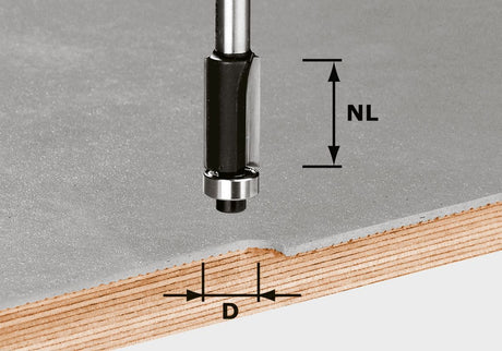 BÜNDIGFRÄSER    HW D12,7/NL25 KL