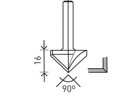 GIPSKARTONFRÄS  HW D32/90GRAD