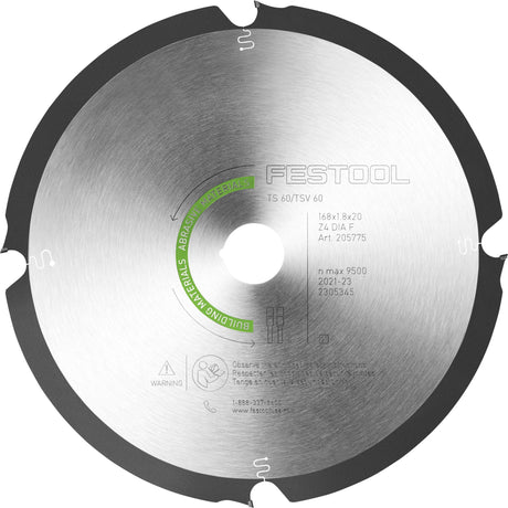 Kreissägeblatt  DIA 168x1,8x20 F4