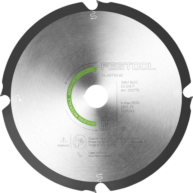 Kreissägeblatt  DIA 168x1,8x20 F4
