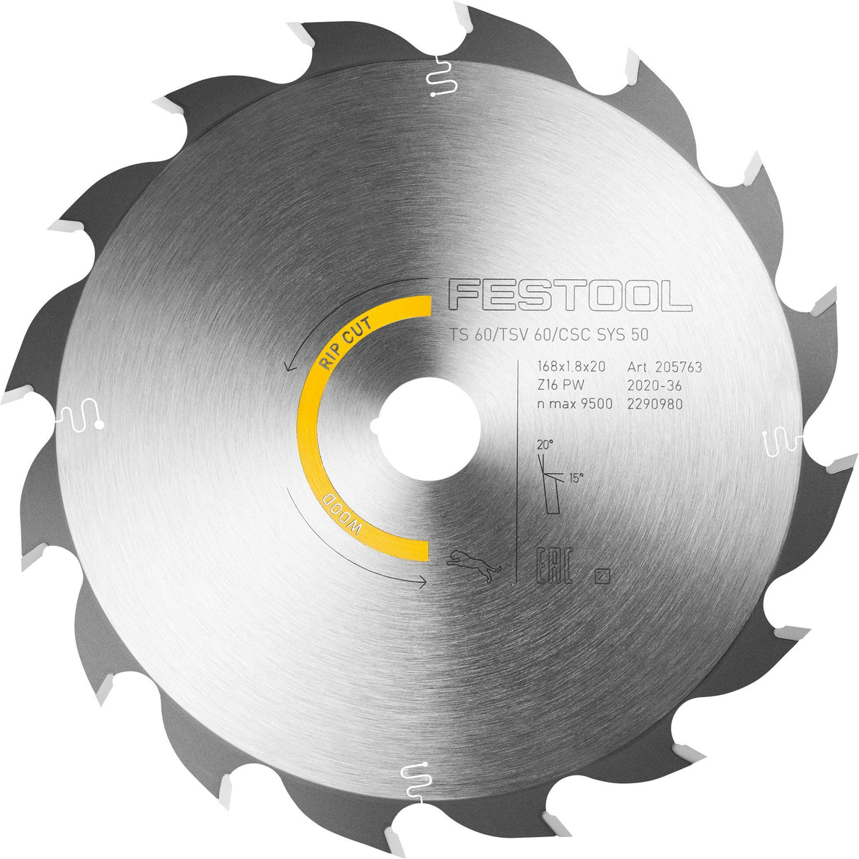 Kreissägeblatt  HW 168x1,8x20 PW16