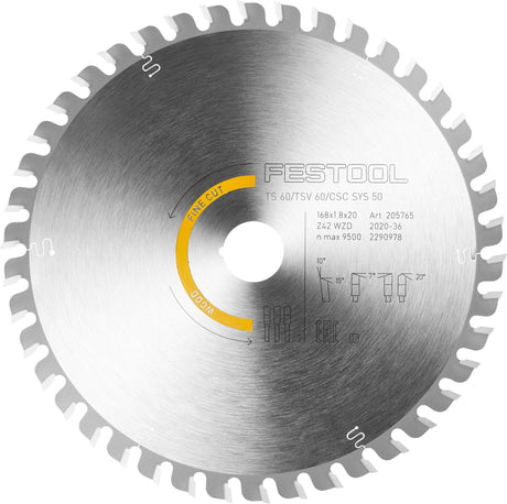 Kreissägeblatt  HW 168x1,8x20 WD42