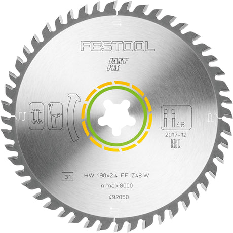 KREISSÄGEBLATT  HW 190X2,4 FF W48